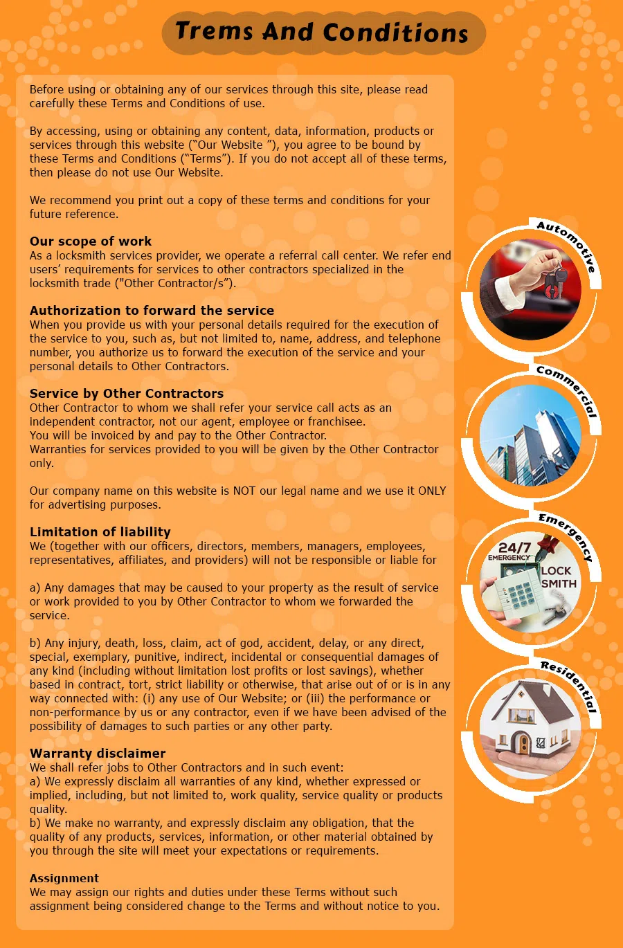 Richmond Galaxy Locksmith Richmond, VA 804-608-5329 - TermsAndCondition-13